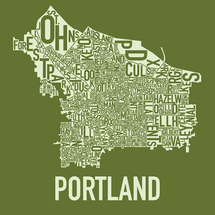 Portland real estate map